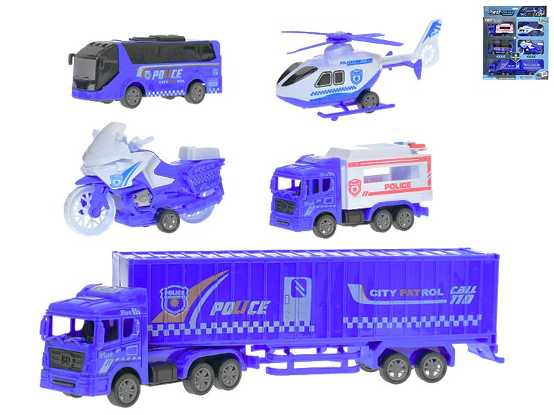 Vozidla městské policie 11 - 23,5 cm, 5 ks
