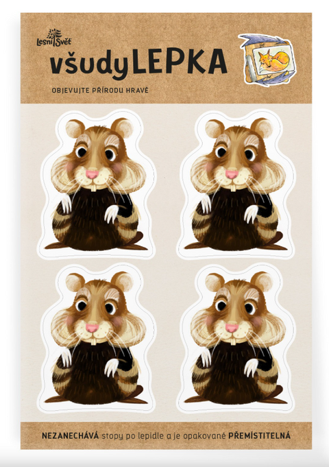 Obrázek produktu: VšudyLEPKA vel. 1 - křeček