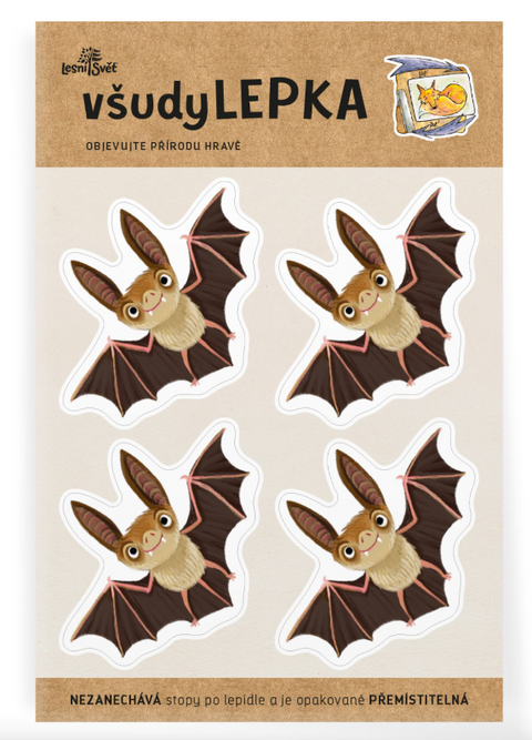 Obrázek produktu: VšudyLEPKA vel. 1 - netopýr