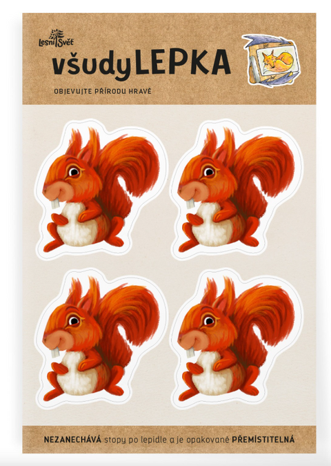 Obrázek produktu: VšudyLEPKA vel. 1 - veverka