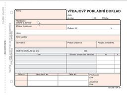 Obrázek produktu: Výdajový pokladní doklad A6(100 listů)