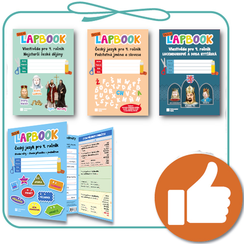 Obrázek produktu: Výhodný balíček - 4 × lapbook - pro 4. ročník ZŠ