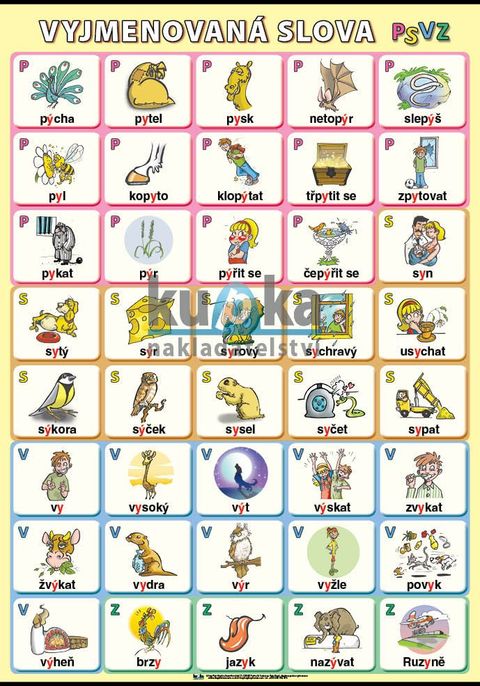 Obrázek produktu: Vyjmenovaná slova PSVZ A4 (30x21 cm)