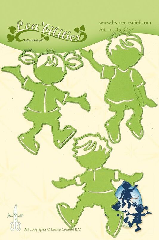 Vyřezávací kovová a embosovací šablona Leabilities - Děti (3 ks)