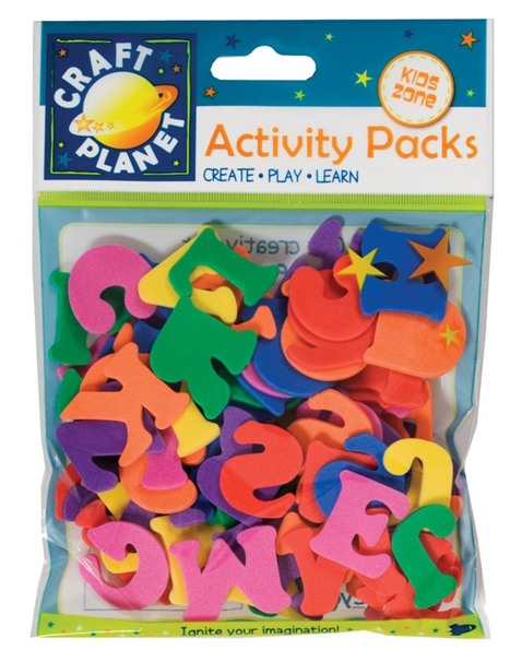 Obrázek produktu: Výřezy z pěnovky - Písmena (72 ks)