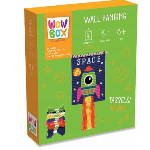 Obrázek produktu: Vyšívací sada nástěnná dekorace raketa, makramé