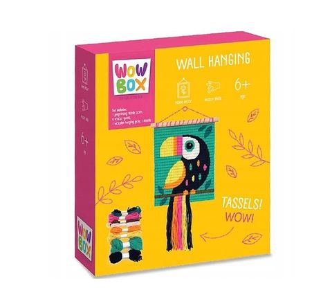 Obrázek produktu: Vyšívací sada nástěnná dekorace tukan, makramé