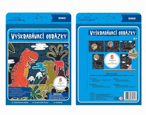 Obrázek produktu: Vyškrabávací obrázky CONCORDE, Dino