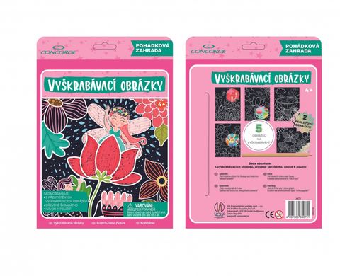 Obrázek produktu: Vyškrabávací obrázky CONCORDE, Pohádková zahrada