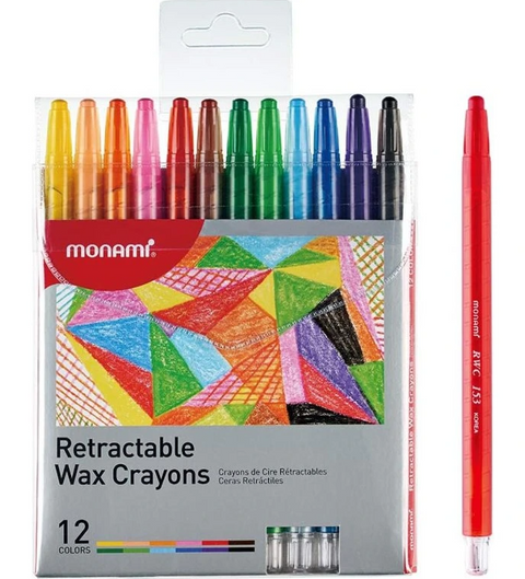 Obrázek produktu: Vytáčecí voskovky MONAMI RWC sada 12 barev