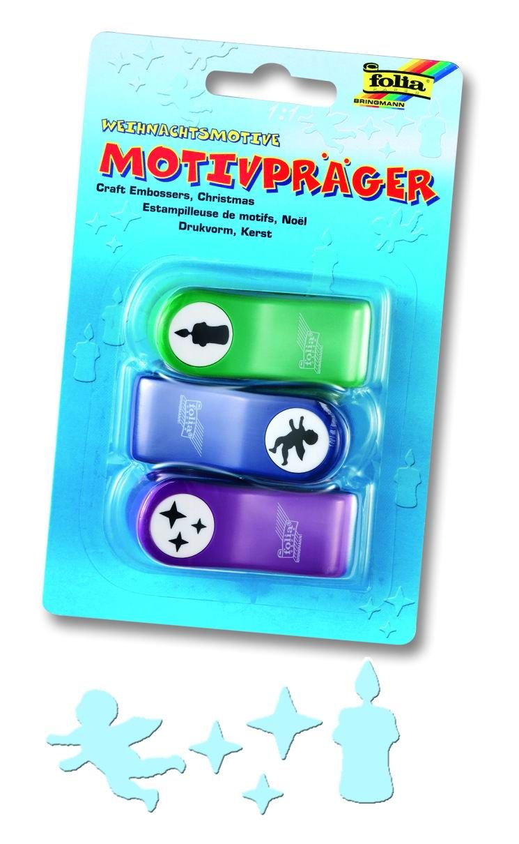 Vytlačovačka ozdobná - větší (anděl, svíčka, hvězdy)