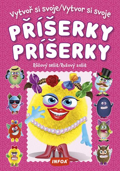 Obrázek produktu: Vytvoř si svoje příšerky - Růžový sešit / Vytvor si svoje príšerky - Ružový zošit + samolepky