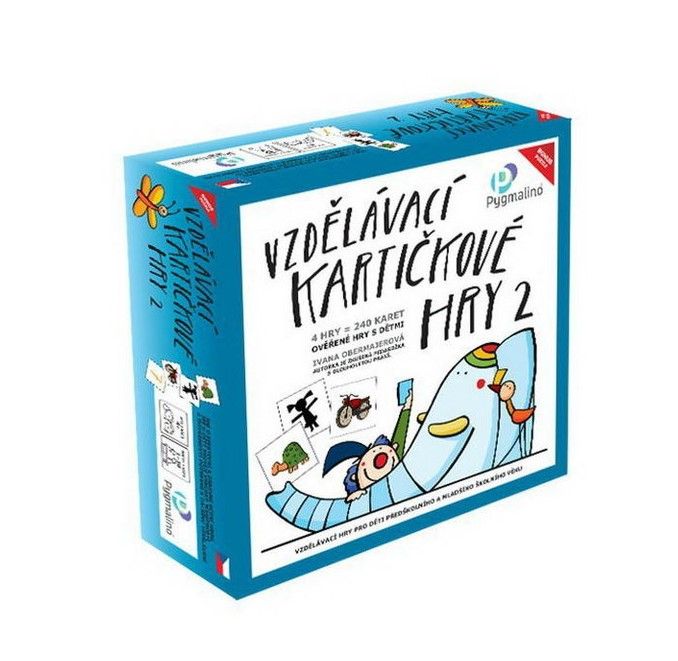 Vzdělávací kartičkové hry 2, soubor 4 her (240 karet)