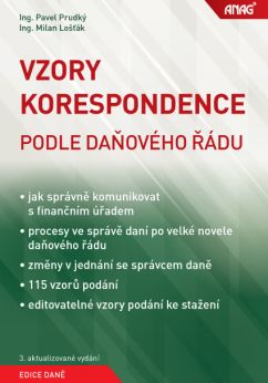 Levně Vzory korespondence podle daňového řádu