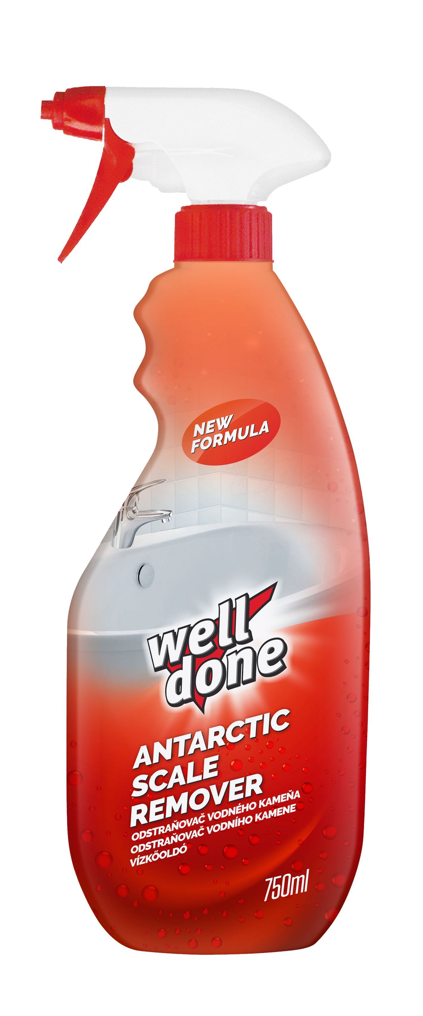 Well Done Odstraňovač vodního kamene ANTARCTIC - 750 ml s rozprašovačem