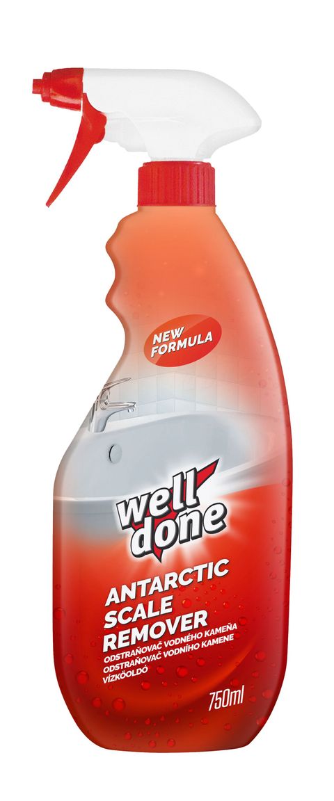 Obrázek produktu: Well Done Odstraňovač vodního kamene ANTARCTIC - 750 ml s rozprašovačem