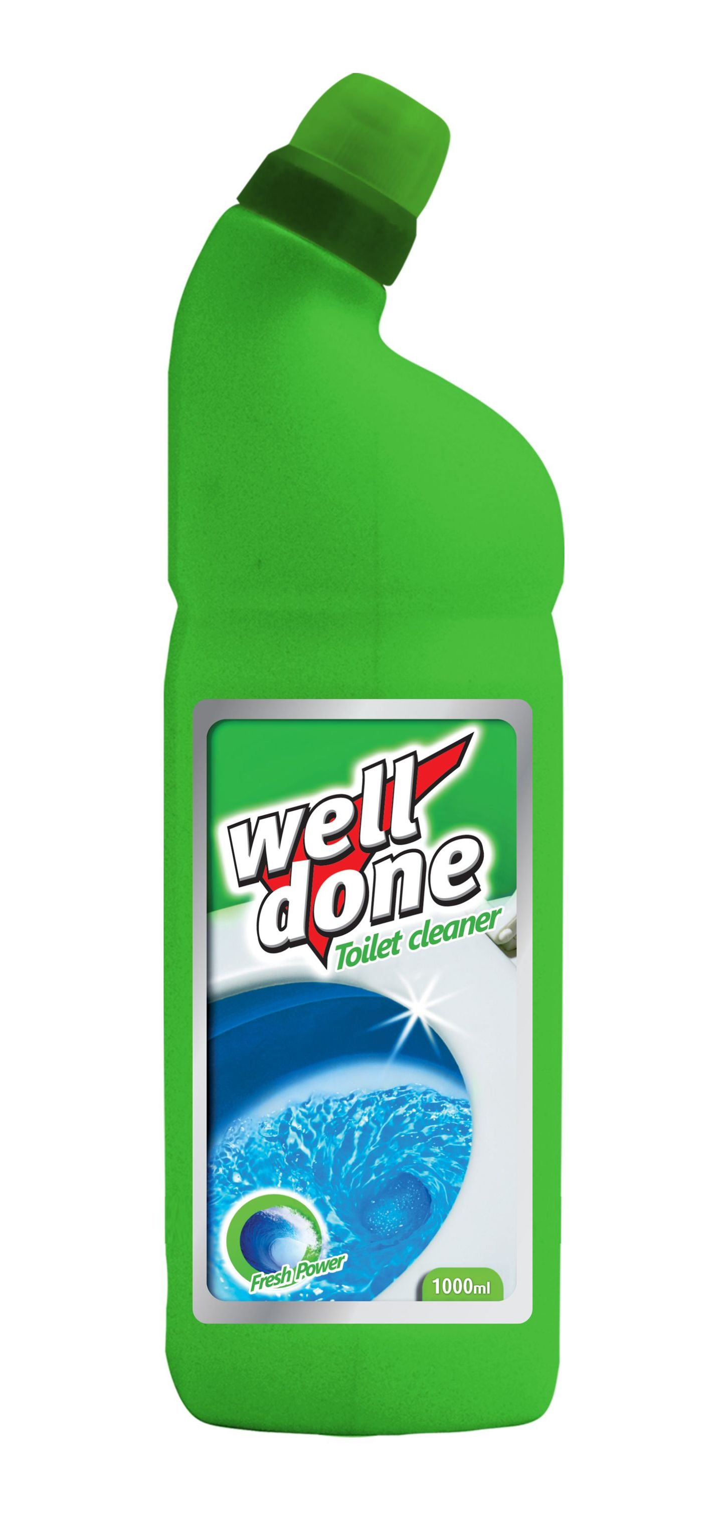 Well Done WC čistič - 1 l - Fresh Power