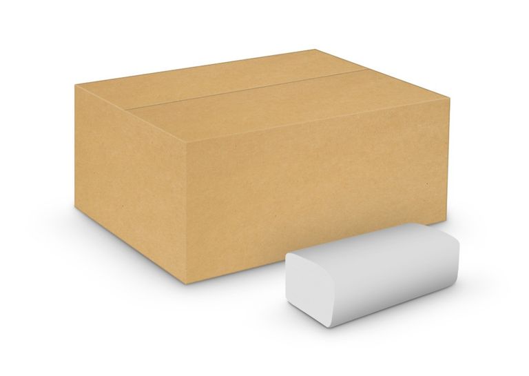 Z-Z ručníky Fold 2 vrstvé - bílé (140 ks)