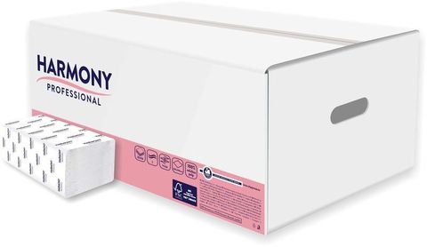 Obrázek produktu: Z-Z ručníky Harmony Professional 2 vrstvé - bílé (157 ks x 20 bal)