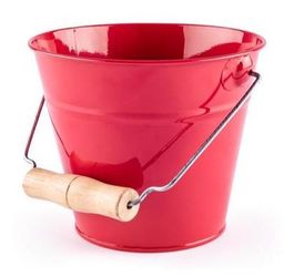 Obrázek produktu: Zahradní kyblík - červený, kov