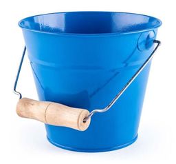 Obrázek produktu: Zahradní kyblík - modrý, kov