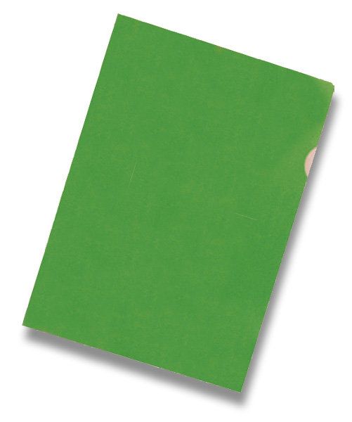 Zakládací obal "L" A4 PVC 150 mic 10 ks - zelená