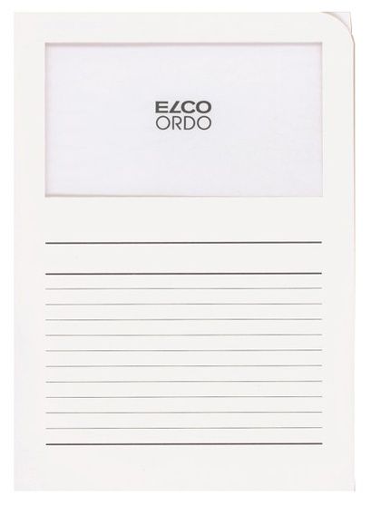 Zakládací složka ELCO Ordo s oknem a potiskem A4 1 ks - bílá