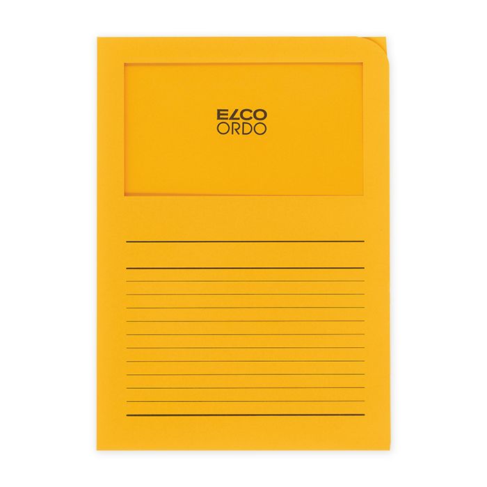 Zakládací složka ELCO Ordo s oknem a potiskem A4 1 ks - oranžová