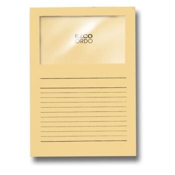 Zakládací složka ELCO Ordo s oknem a potiskem A4 1 ks - zlatá