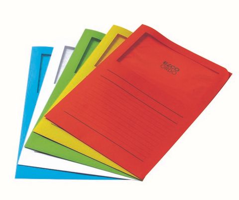 Obrázek produktu: Zakládací složka ELCO Ordo s oknem a potiskem A4 50 ks/bal. - mix 5 barev