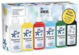 Obrázek produktu: Základní sada barev na sklo "Window Color", Hobby Line, KREUL