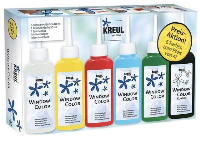 Kreul Základní sada Barva na sklo WINDOW COLOR