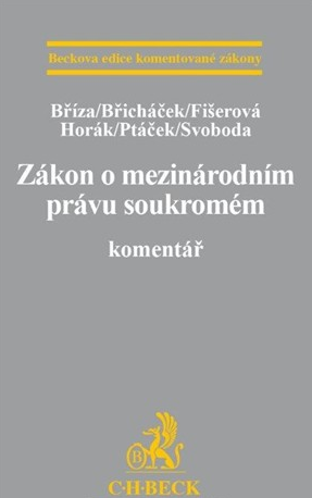Zákon o mezinárodním právu soukromém. Komentář