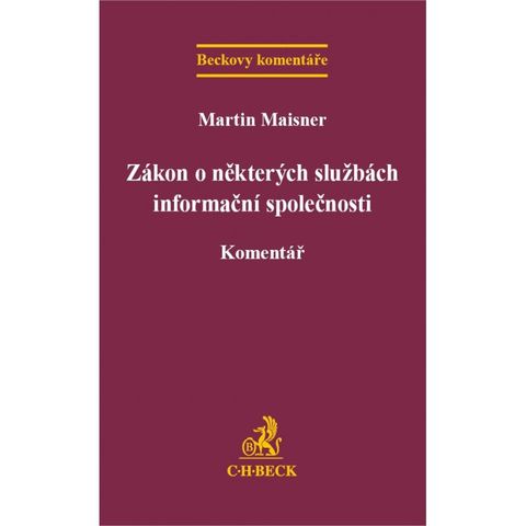 Obrázek produktu: Zákon o některých službách informační společnosti