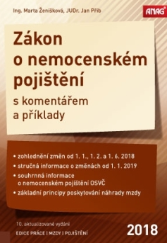 Obrázek produktu: Zákon o nemocenském pojištění s komentářem a příklady 2018