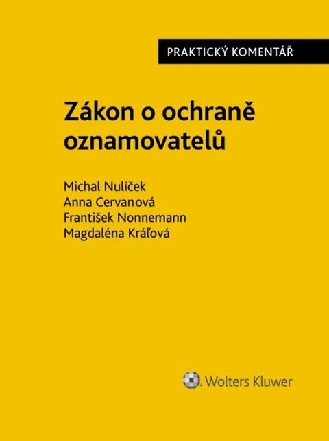 Obrázek produktu: Zákon o ochraně oznamovatelů