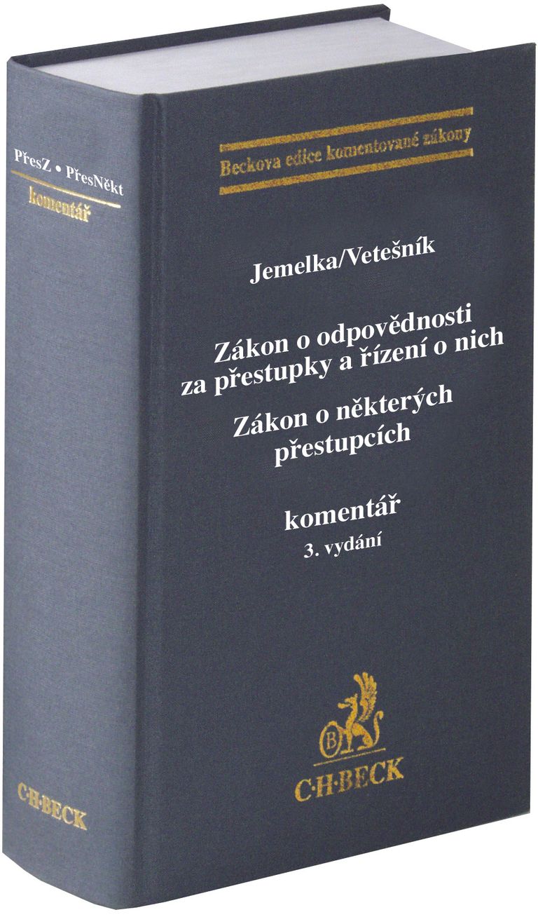 Levně Zákon o odpovědnosti za přestupky a řízení o nich. Zákon o některých přestupcích. Komentář.3. vydání