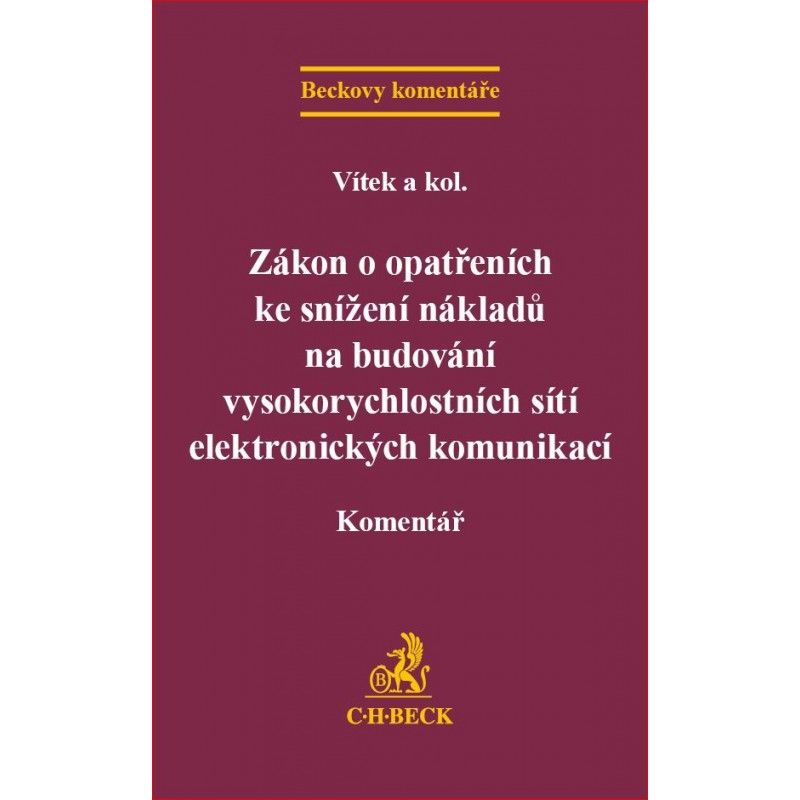 Zákon o opatřeních ke snížení nákladů na budování vysokorychlostních sítí elektronických komunikací.