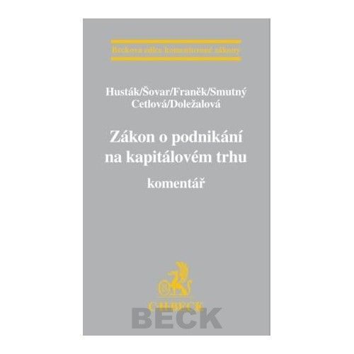 Levně Zákon o podnikání na kapitálovém trhu