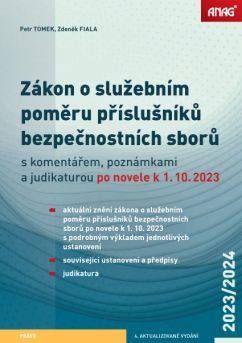 Obrázek produktu: Zákon o služebním poměru příslušníků bezpečnostních sborů po novele k 1. 10. 2023