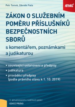 Obrázek produktu: Zákon o služebním poměru příslušníků bezpečnostních sborů s komentářem,poznámkami a judikaturou 2019