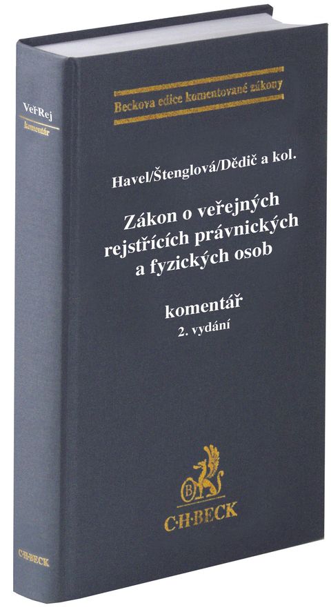 Obrázek produktu: Zákon o veřejných rejstřících právnických a fyzických osob. Komentář. 2. vydání