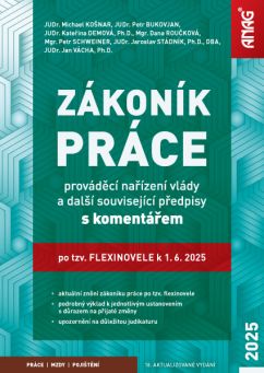 Obrázek produktu: Zákoník práce, prováděcí nařízení vlády a další související předpisy s komentářem po tzv. flexinovel