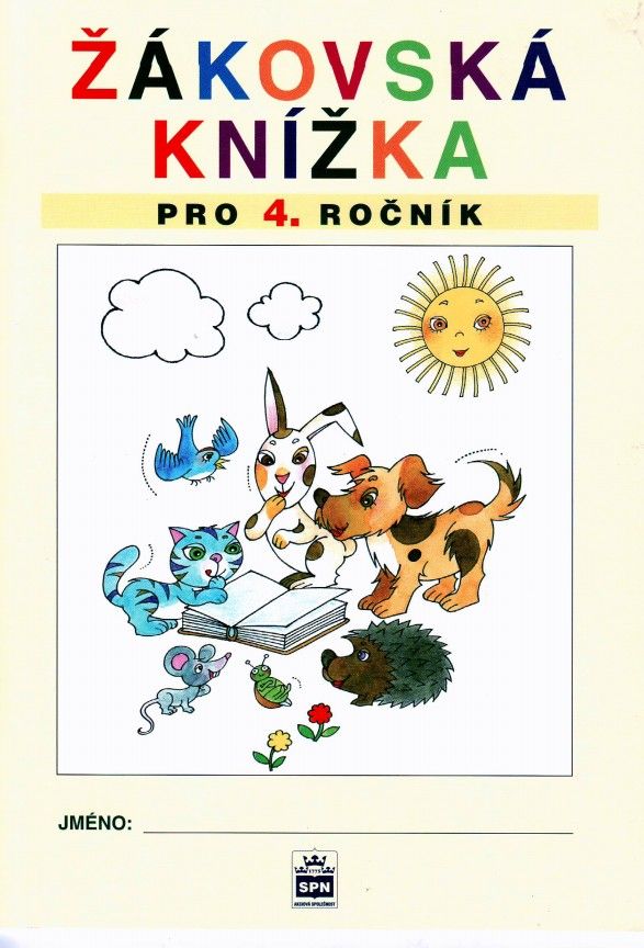 Žákovská knížka pro 4. ročník ZŠ
