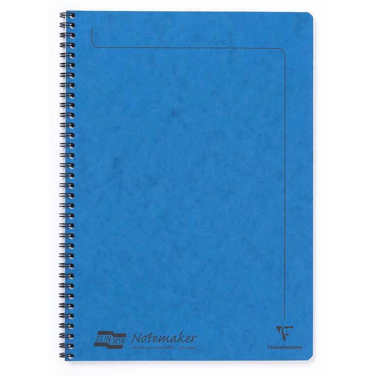Clairefontaine Europa - kroužkový blok - A4, 60 l., linkovaný, modrý