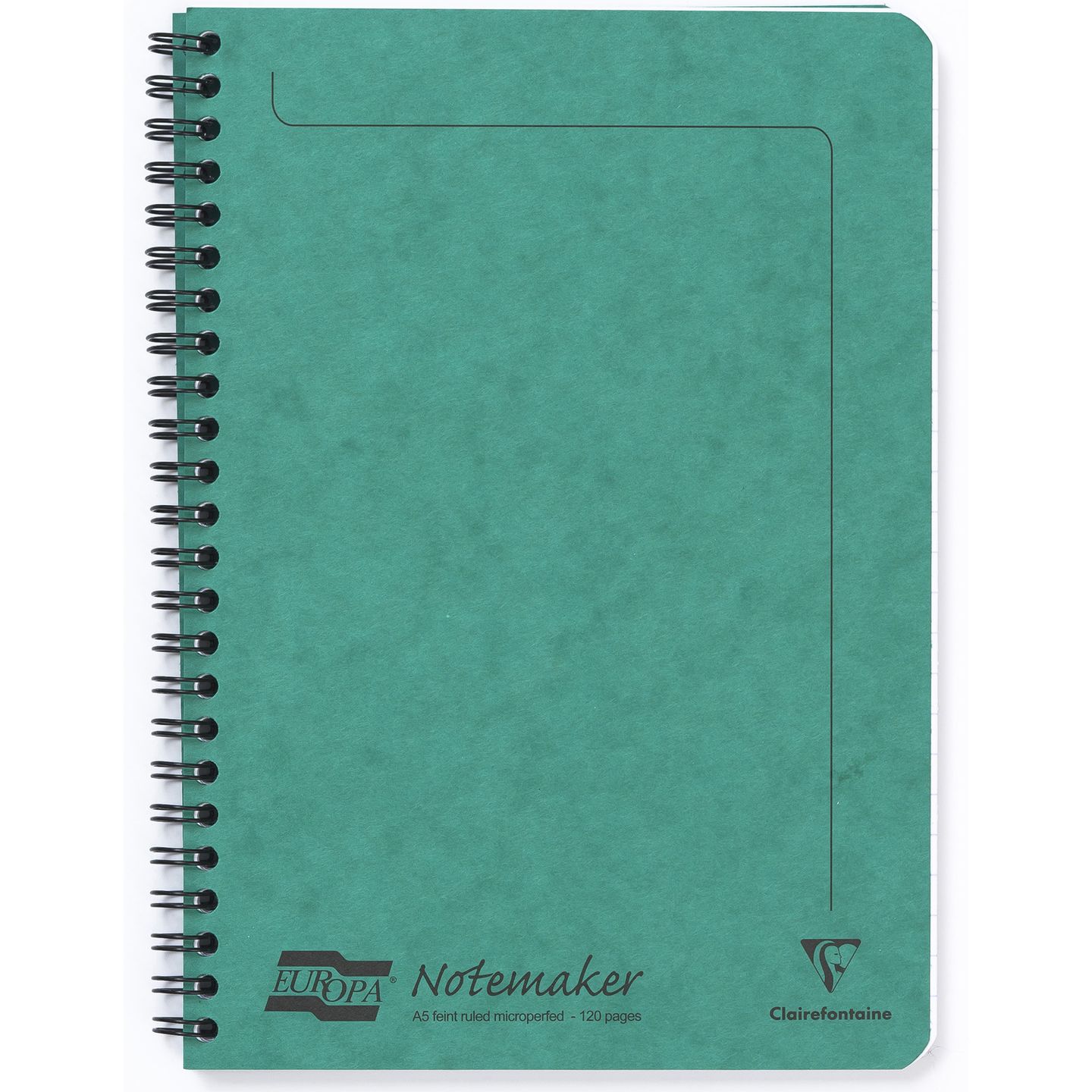 Zápisník Clairefontaine Europa A5, 60 listů, linkovaný - zelený