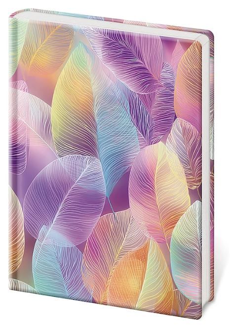 Zápisník Vario A5 linkovaný - Feathers