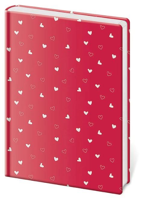 Zápisník Vario A5 linkovaný - Hearts