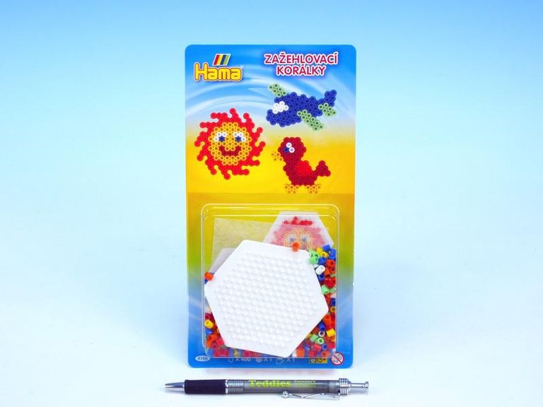 Hama H4106 Korálkový set s šestiúhelníkem 400 korálků
