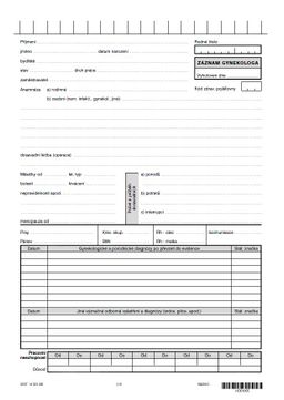 Obrázek produktu: Záznam gynekologa